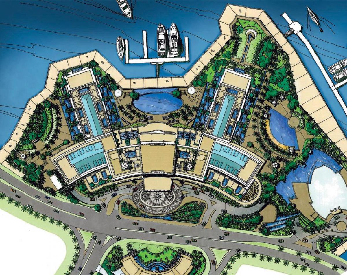 mapa Palazzo Versace Dubai