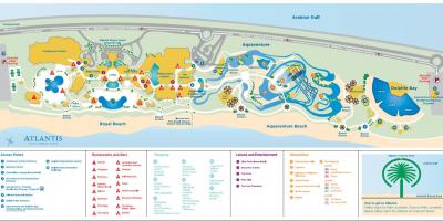 Mapa Atlantis Dubai
