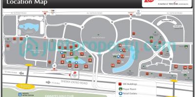 Mapa Dubai internet city