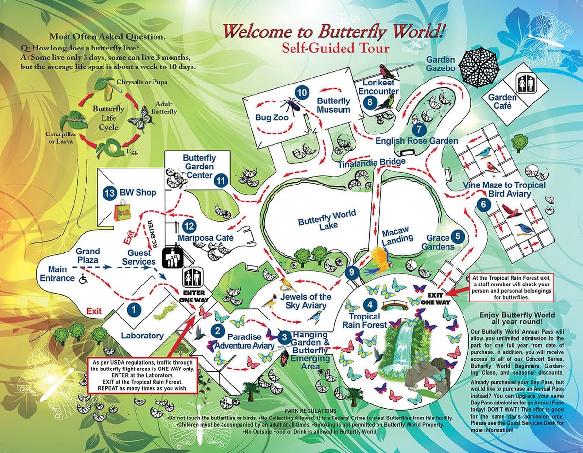 Dubaj butterfly garden poloha na mapě