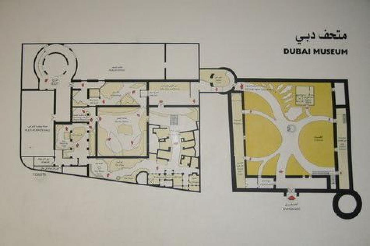 Dubai museum umístění na mapě