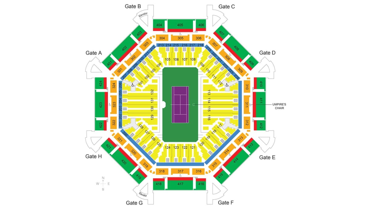 mapa Dubai tenisový stadión