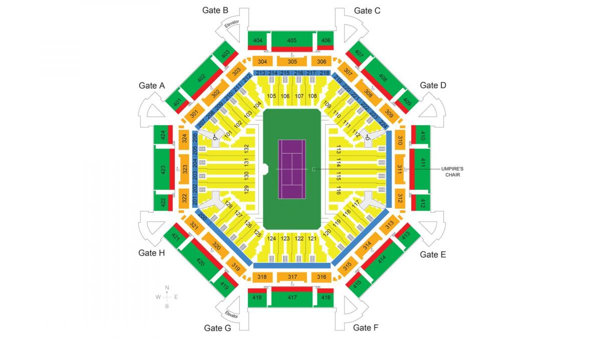 mapa Dubai tenisový stadión