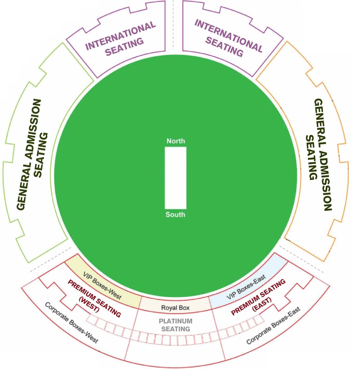 Dubaj cricket stadium mapa umístění