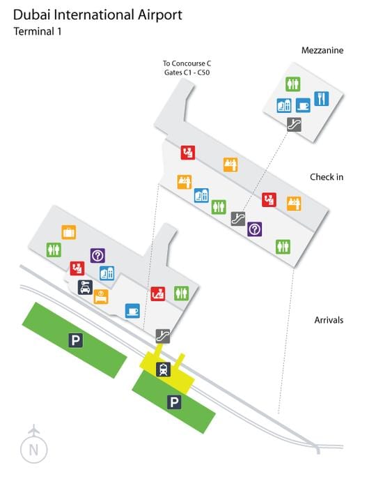 Dubaj, svorka 1, mapa
