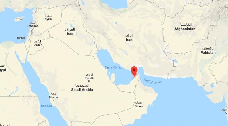 Dubaj umístění na mapě světa