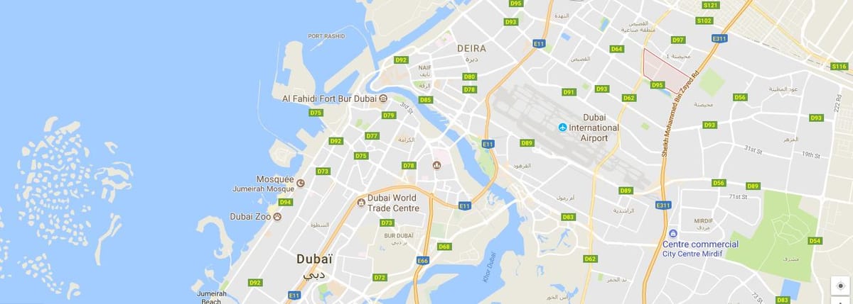Dubaj Sonapur mapě