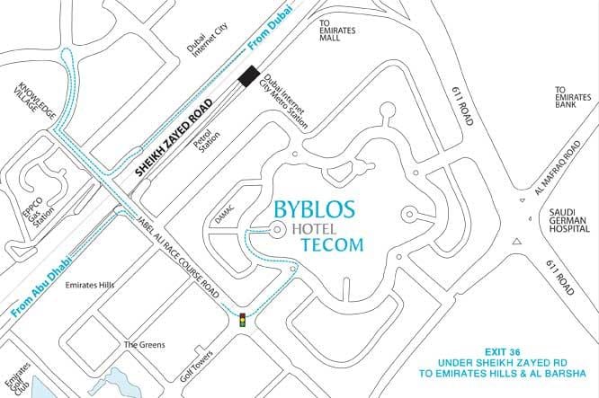 Tecom, dubaj mapě