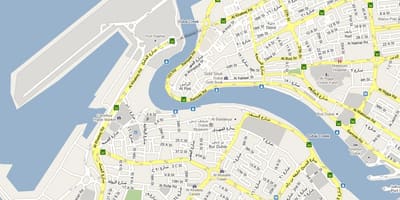 Mapa Bur Dubai