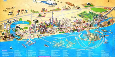 Mapa Burj Al Arab