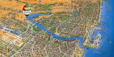Mapa Dubai creek