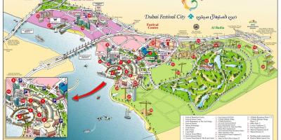 Dubai festival city mapě