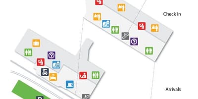 Dubaj letiště terminál 1 poloha na mapě