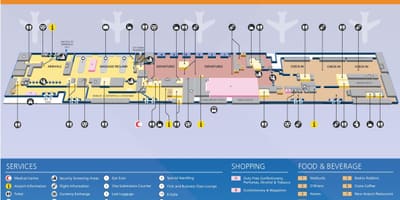 Dubaj terminálu 2 mapa