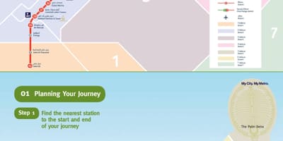 Dubaj červená linie metra mapě