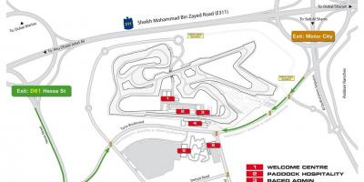 Mapa Dubai motor city