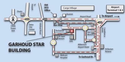 Mapa Garhoud Dubaj