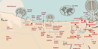 Mapa Jebel Ali