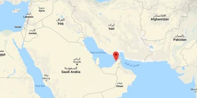 Dubaj umístění na mapě světa